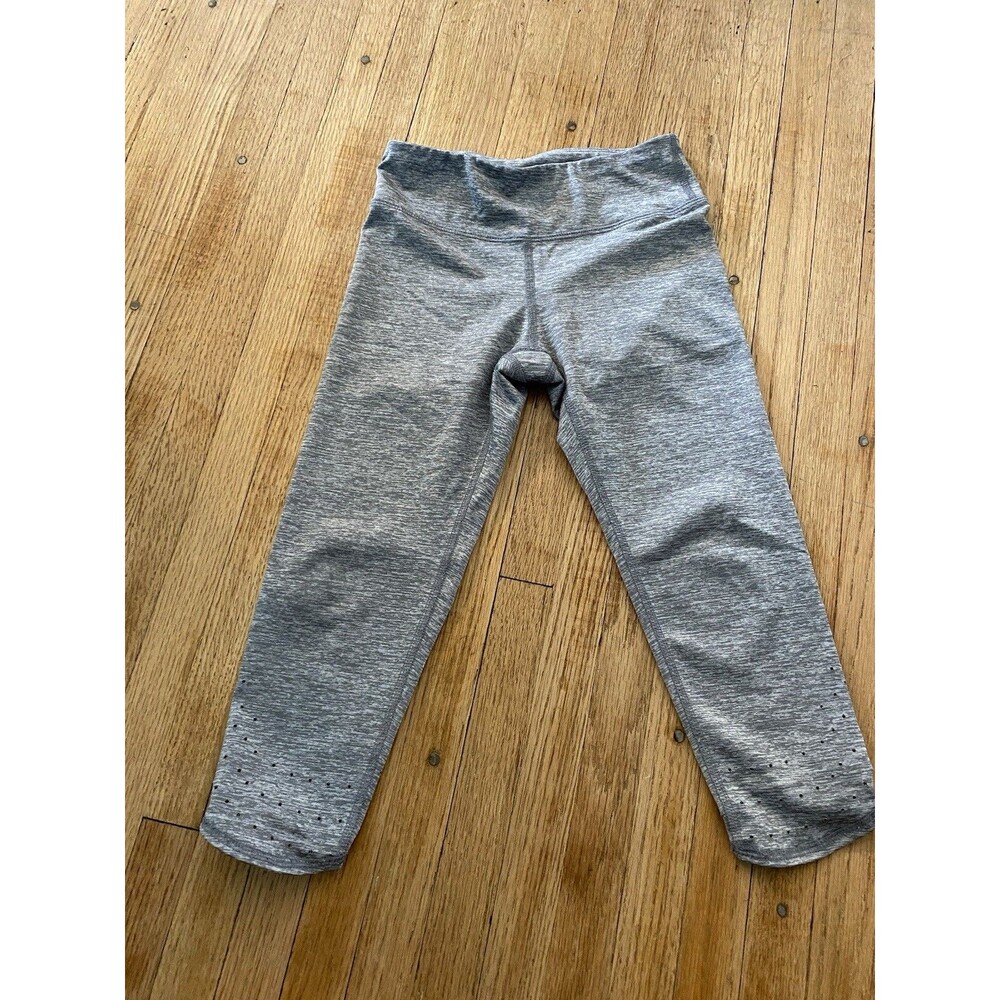 Old Navy Girl 6-7 Active Go Dry Cropped Grey Pants Pull On